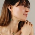 thumbnail image 5 of Humble Chic Mint Green Druzy Dangle Earrings for Women Trendy - Truquoise Threaders, 5 of 8