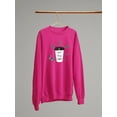 thumbnail image 3 of But First Coffee Butterflies Sweatshirt Women -Image by Shutterstock, Female 3X-Large, 3 of 4