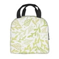 thumbnail image 3 of ZNDUO Reusable Lunch Bag, Insulated Lunch Bag for Women Men - Green Leaf Graffiti Tote Lunch Bag, Picnic School Work Office, 3 of 9