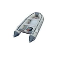 thumbnail image 2 of Boatify 14.1ft Inflatable Boat Raft Fishing Dinghy Pontoon Boat Kayak with Aluminum Floor GREY, 2 of 3