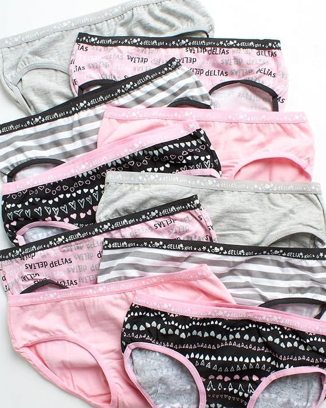 dELiA*s Girls Underwear 10 Pack Stretch Cotton Briefs