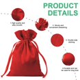 thumbnail image 3 of Bolsa de Regalo BeiLeiNiceHK de Satén Roja con Cordón 15x24 cm 30 unidades, 3 of 7