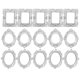 thumbnail image 1 of 15pcs DIY Miniature Photo Frames Resin DIY Photo Frames Mini Vintage Photo Frames, 1 of 3
