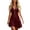 A Wine, variant on Flowy Dresses for Women Women's Summer Casual Dress Gradual Sleeveless Neck V-Neck Long Dress Black Xl