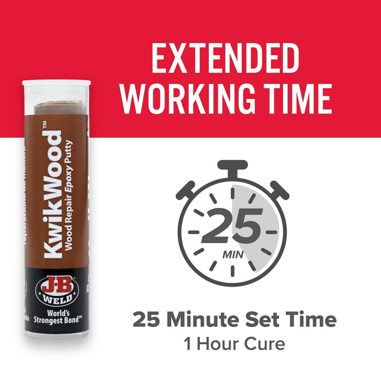 J-B Weld KwikWood Epoxy Putty 1 oz Tan - Walmart.com