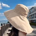 thumbnail image 3 of Sun Hat Womens UV Fishing Hat Foldable Waterproof Hiking Hat Women Wide Brim Gardening Hat with Neck Flap, 3 of 5