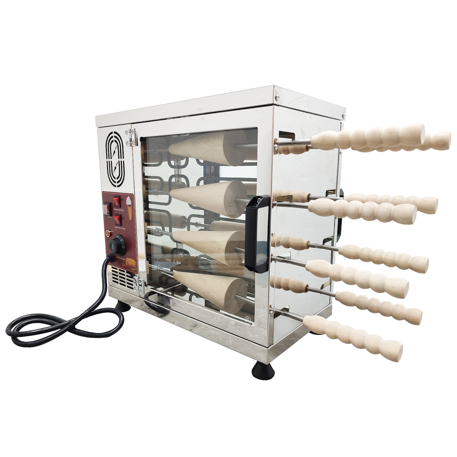 Techtongda Chimney Cake Roll Maker Chimney Toaster Cooking Bread Oven Bakery Ovens 16 Rollers Kitchen