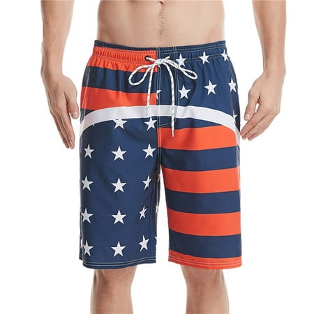 Lightning Deals of Today Prime Sentmoon 4th of July Gym Board Shorts - Loose Fit Breathable Independence Day Print Oversized Workout Shorts Women Indepence Day Clearance