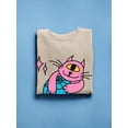 thumbnail image 3 of Cat W Globe Rave Style Sweatshirt Women -Image by Shutterstock, Female 5X-Large, 3 of 4