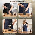 thumbnail image 3 of Auseo Portable Coffee Grinder & Brewer Combo, 5-Speed Adjustable Electric Grinder with Insulation, Perfect for Iced Americano, Travel & Office Use,  Ideal Gift for Coffee Lovers (Black), 3 of 7
