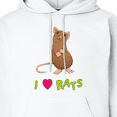 thumbnail image 3 of Inktastic I Love Rats Adult Hoodie Sweatshirt, 3 of 4