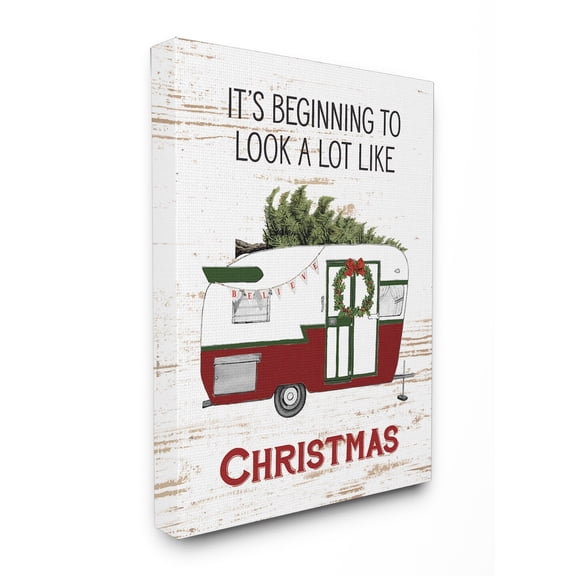 Stupell Looks A Lot Like Christmas Camper Stretched Canvas Wall Art 30 x 40