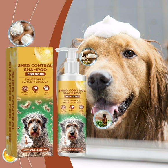 Riforla Dog Shampoo Vitamin Care Soft and Gentle Cleansing Dog Hair Shampoo 100ml Pet Supplies Yellow