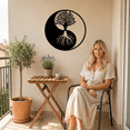 thumbnail image 5 of Yin Yang Metal Wall Art for Home and Outside - Wall-Mounted Geometric Metal Wall Decor - Drop Shadow 3D Effect Wall Decoration for Living Room Bedroom, 5 of 9