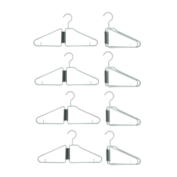 New Arrivals 8Pcs Foldable Hangers, Plastic (Green)