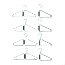 New Arrivals 8Pcs Foldable Hangers, Plastic (Green)