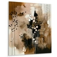 thumbnail image 2 of DESIGN ART Designart "Brown And Black Artistic Freedom II" Abstract Metal Wall Art 12 in. wide x 20 in. high, 2 of 5