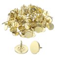 thumbnail image 1 of 60Pack Clavos de tapicería, 11mmx10mm Clavo de cabeza plana, Oro, 1 of 7
