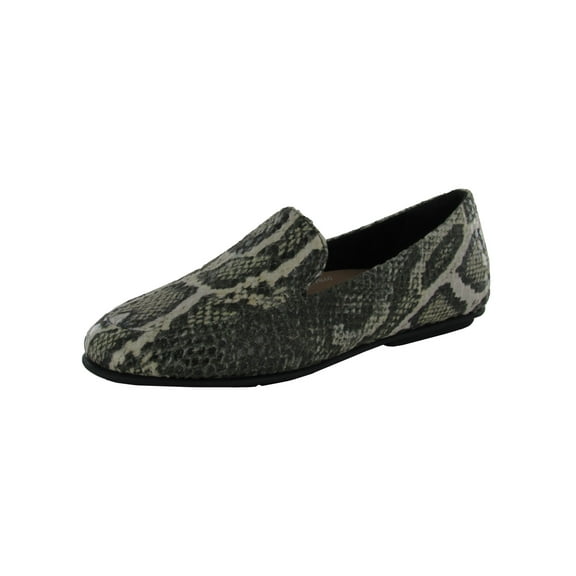 Fitflop Womens Lena Snake Print Loafer Shoes, Black Snake, US 5