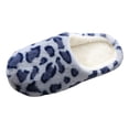 thumbnail image 5 of Leopard Fuzzy Slippers for Women Indoor Cozy Memory Foam House Shoes Plush Warm Winter Ladies Bedroom Slip on, 5 of 6