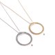 thumbnail image 5 of sweethay Collar de moda Suéteres circulares resistentes Joyería estética Plata Colgantes colgantes elegantes Regalos del día de San Plata 20Conjunto, 5 of 6
