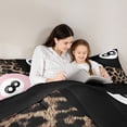 thumbnail image 4 of Erosebridal Billiards Games 7-Piece Bedding Comforter Set,Chic Leopard Print King Bedding Sets For Ball Game Lovers,Reversible, 4 of 7