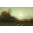 thumbnail image 2 of Charles Melville Dewey 18x12 Gold Ornate Wood Frame and Double Matted Museum Art Print Titled - The Close of Day, 2 of 4