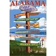 thumbnail image 2 of Art.com Gulf Shores, Alabama - Sign Destinations Stretched Canvas Print Wall Art by Lantern Press, 16" x 24", 2 of 4