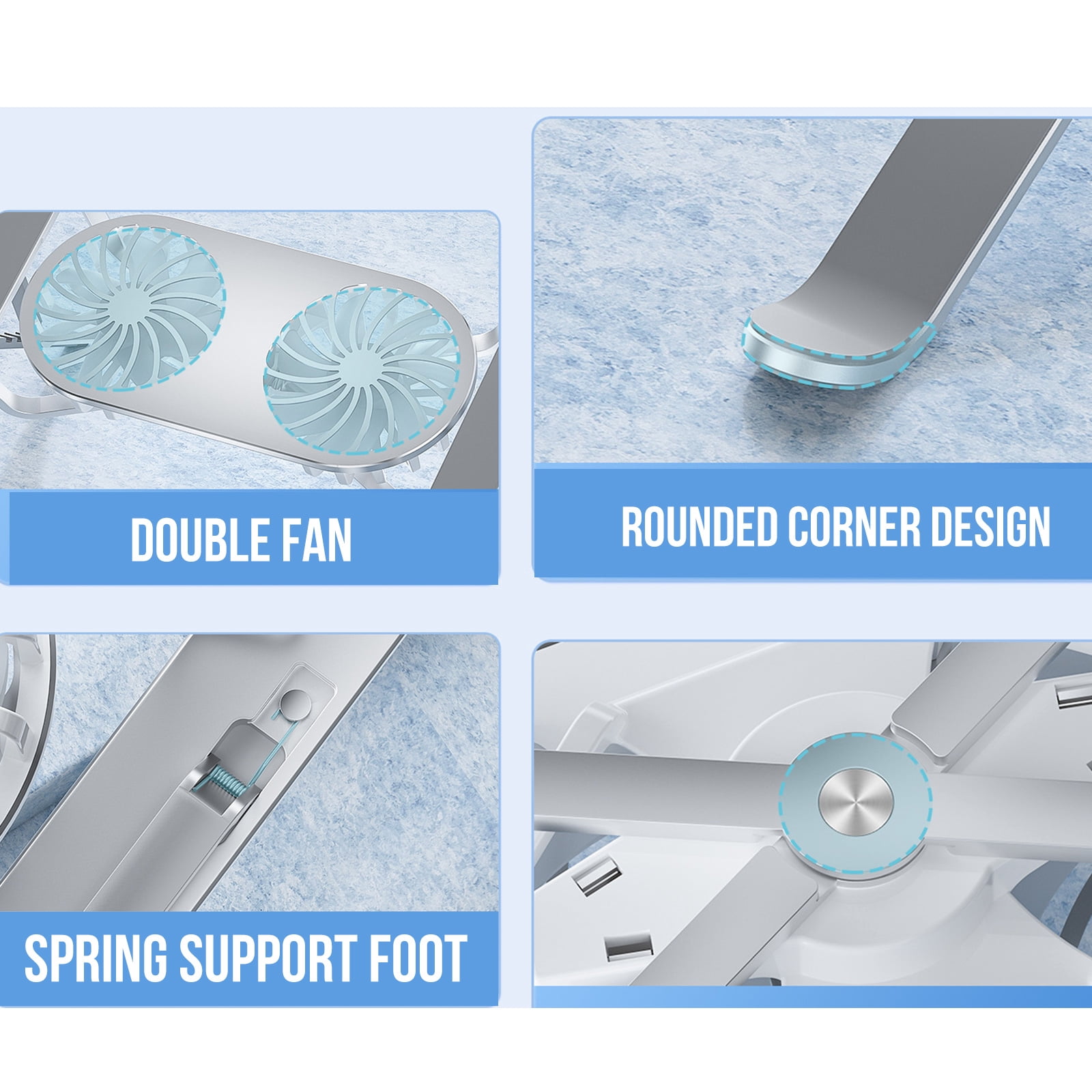 Versatile Laptop Coolers Stand Aluminum Notebook Support With Enhanced Cooling Notebook Holder for 13-21inch Laptop