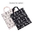 thumbnail image 3 of Cartoon Muscial Instruments Patterns Washable Cotton Cloth Handbag Music Tote Shoulder Grocery Shopping Bag for Students Girls, 3 of 4