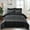 Black, variant on Grey Comforter Set Queen Size, 7 Pieces Grey and Black Stripe Bed in a Bag, Geometric Comforter and Sheet Set, Soft Microfiber Complete Bedding Sets for All Seasons