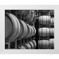 thumbnail image 3 of Scott Larson 14x12 White Modern Wood Framed Wall Art Titled - Winery VIII, 3 of 5