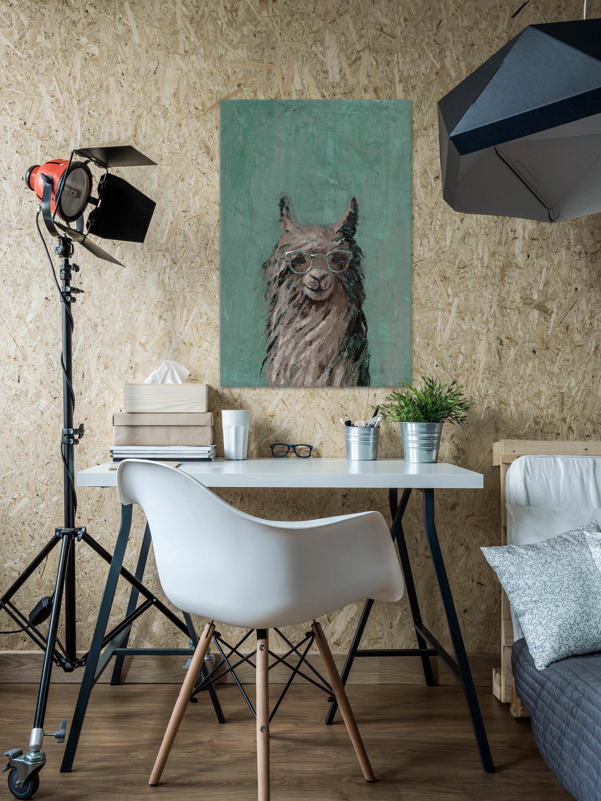 Shaggy Llama III Painting Print on Wrapped Canvas