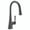 Matte Black, variant on Moen 9126BZG Kurv 1.5 GPM Single Hole Pull Down Kitchen Faucet - Bronze