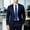 Blue, variant on Men's Classic Solid Color Satin Tie with Smooth Finish, Versatile Formal Necktie for Weddings, Business Meetings, and Prom Parties, Elegant Accessory for Suits