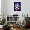 thumbnail image 4 of NFL Kansas City Chiefs - Super Bowl LVIII Team Logo Canvas Wall Poster, 22.375" x 34", 4 of 4