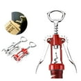 thumbnail image 2 of Creative Zinc Alloy Wine Corkscrew Kitchen Tools Stainless Steel Wine Corkscrew Portable Metal Red Wine Opener Cork Remover (white), 2 of 7