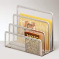 thumbnail image 2 of Zeller 17702 17 x 8 x 13.5 cm Letter Rack Mesh Silver, 2 of 2