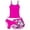 C197/Hot Pink, variant on XIYON Kids Girls 2 Piece Swimsuit Sleeveless Suspenders Tankini Top And Bottoms Shorts Comfortable Fashion Swimwear For Swimming Beach Pool,Black,13-14 Years