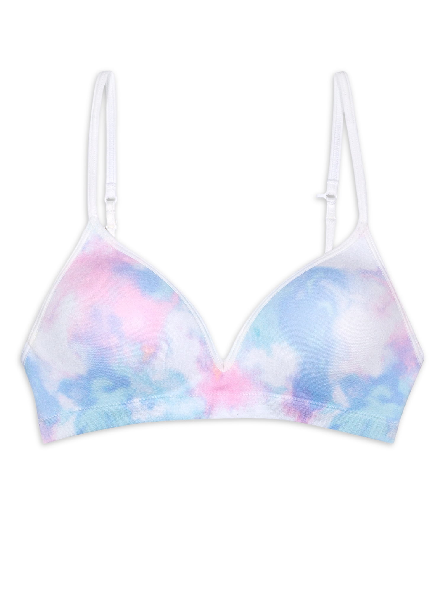 Wonder Nation Girls T-Shirt Seamless Molded Cup Bra, 2 Pack