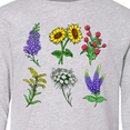 thumbnail image 4 of Inktastic Group of Beautiful Wildflowers Long Sleeve Youth T-Shirt, 4 of 5
