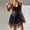 *Black, variant on ClodeEU Women's Two Piece Swimsuit Set with Built in Pads and Sheer Mesh Skirt , Backless Slim Fit Swimwear with Matching Bottoms Black,Womens Plus M