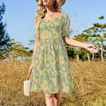 thumbnail image 2 of Dumb frog pattern Sleeveless Dress Female clothing summer dress Evening gown elegant chic women dresses promotion, 2 of 6