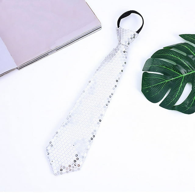 Accessoire de Scène de Carnaval pour Hommes et Femmes, Cravate Réglable à Paillettes