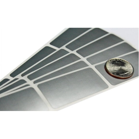 My Scratch Offs 1" x 2" Silver Rectangle Blank Scratch-off Sticker Labels, 100 Count