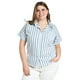 thumbnail image 1 of Blusa de algodon a rayas Roman Fashion /Tallas Extras, 5114 (Azul claro) azul 36, 1 of 7