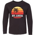 thumbnail image 3 of Inktastic St Lucia Vacation Travel Cruise Long Sleeve Youth T-Shirt, 3 of 5