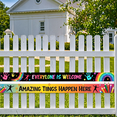 thumbnail image 6 of LUUFILx Welcome Banner Classroom Decoration Colorful Inspirational Backdrop Party Supplies School Event Decor Positive Message Banners Fun Celebration Background, 6 of 7