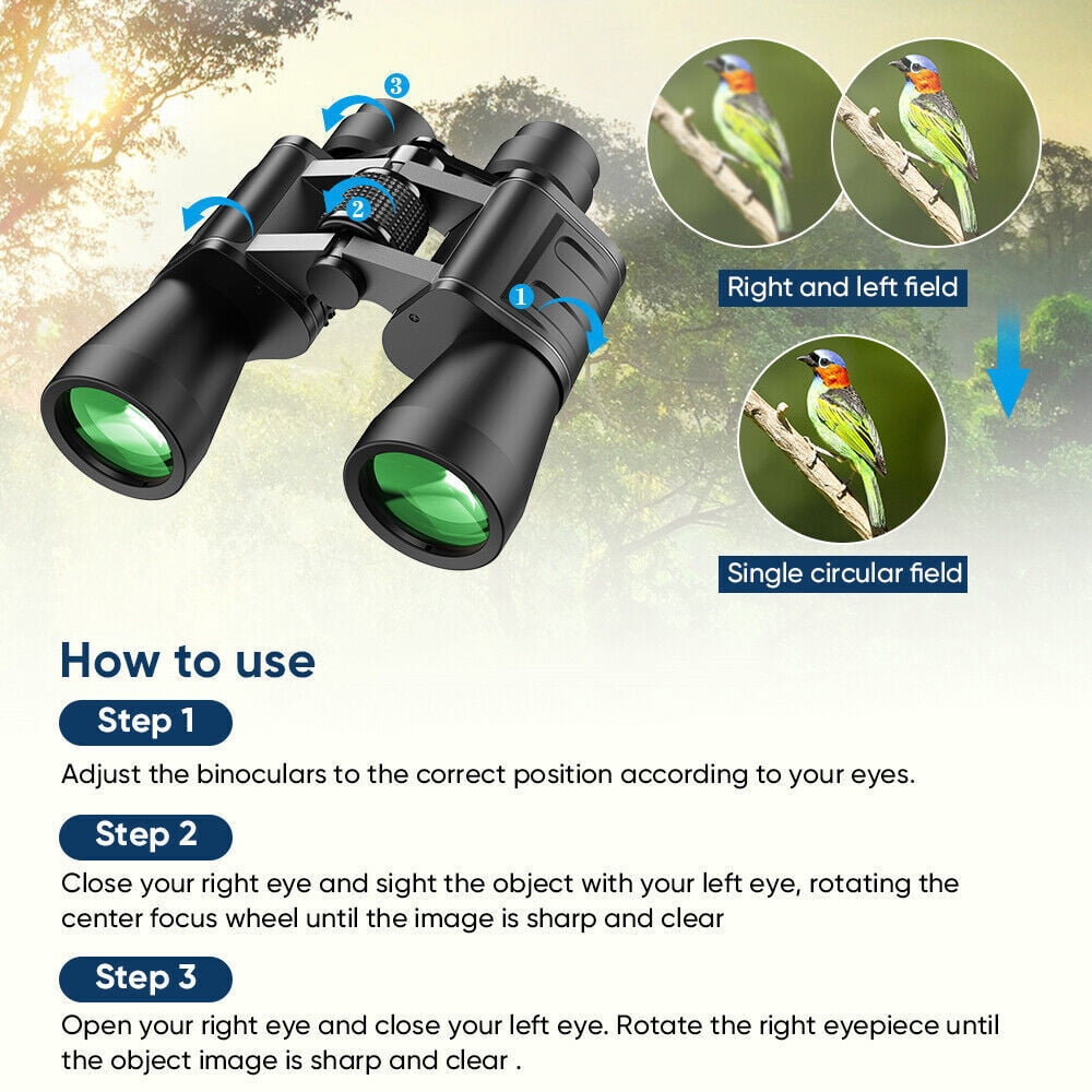 180x100 30x60 HD Military, Zoom Powerful Binoculars ,Day-Low Night Optics Hunting