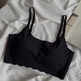 thumbnail image 4 of Ticikt Girls Padded Training Bra – Crop Cami Training Bras for Girls. Seamless Bra Design with Removable Padding,Color:Black,Size:11-12 Years, 4 of 4
